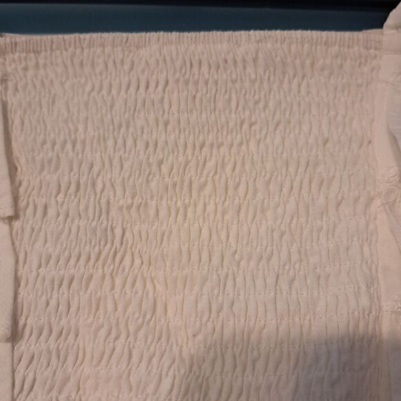 Caitlin V. Covington X Pink Lily Sleeveless Ruffled Cotton Blouse Small White NW - Picture 9 of 14